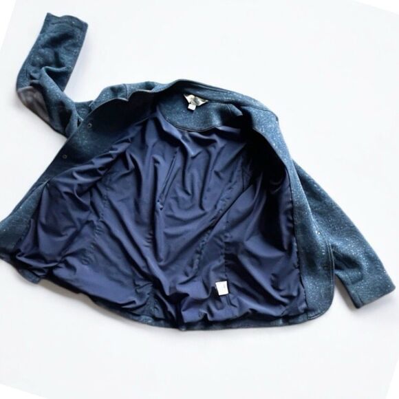 Vintage LL Bean Stonington Herringbone Tweed Jacket Womens Size M Elbow Patch - Picture 3 of 10